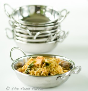 Smoked salmon kedgeree