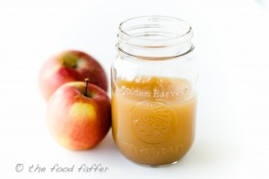 Unsweetened hot apple cider